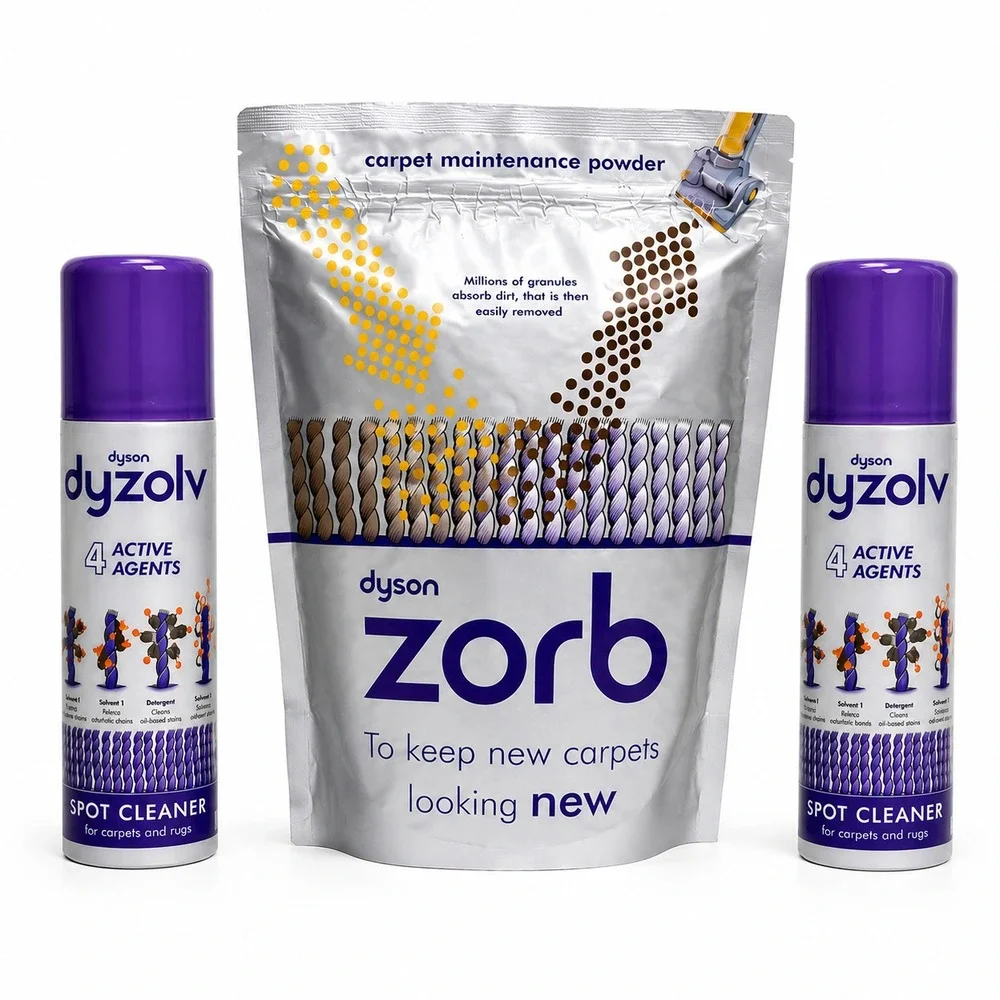 Dyson‎ Zorb Carpet Maintenance Powder & Dyzolv Spot Cleaner